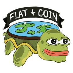 Flat Earth Coin Logo