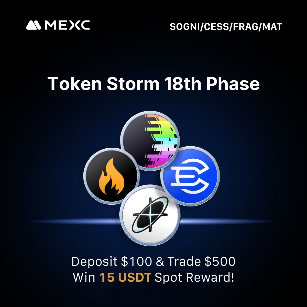 🌪️ Join MEXC Token Storm 18th Phase Event.