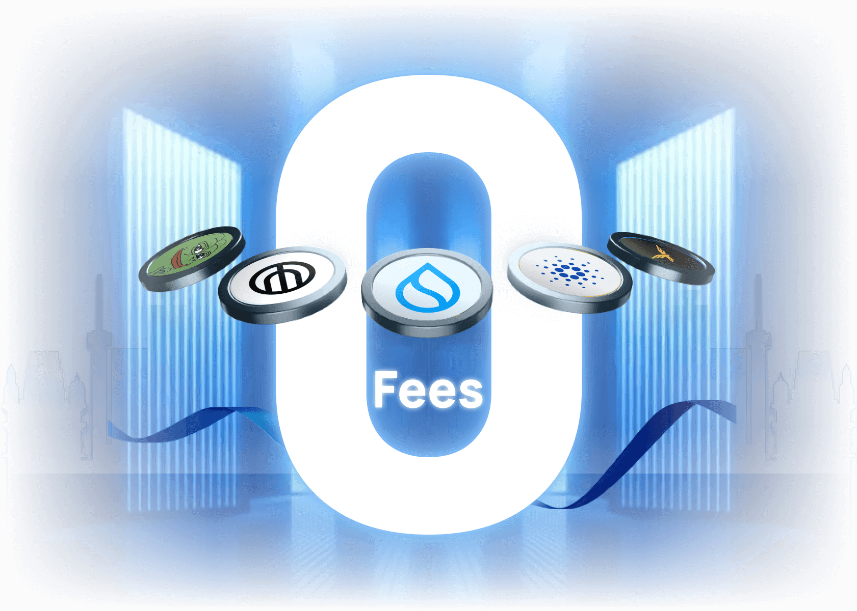 Trade  SUI, PEPE, ADA, WLFI & WLD at zero fees