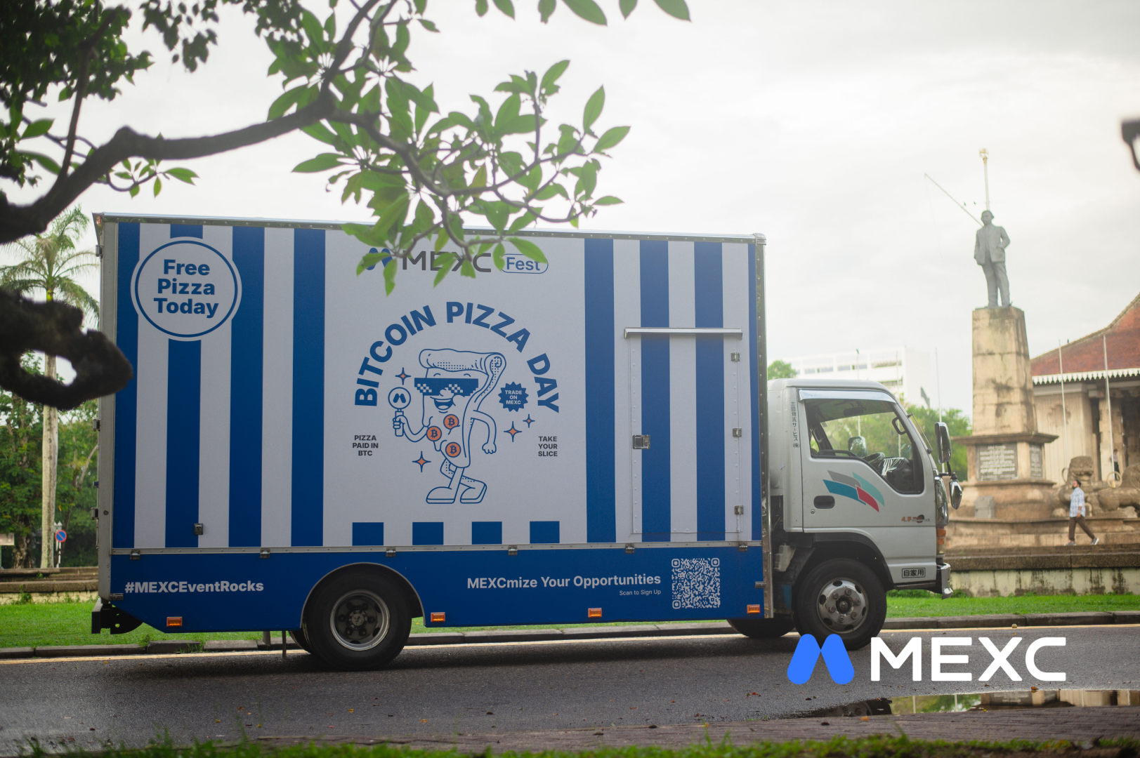 MEXC Fest Bitcoin Pizza Day - Pizza Truck Experience  